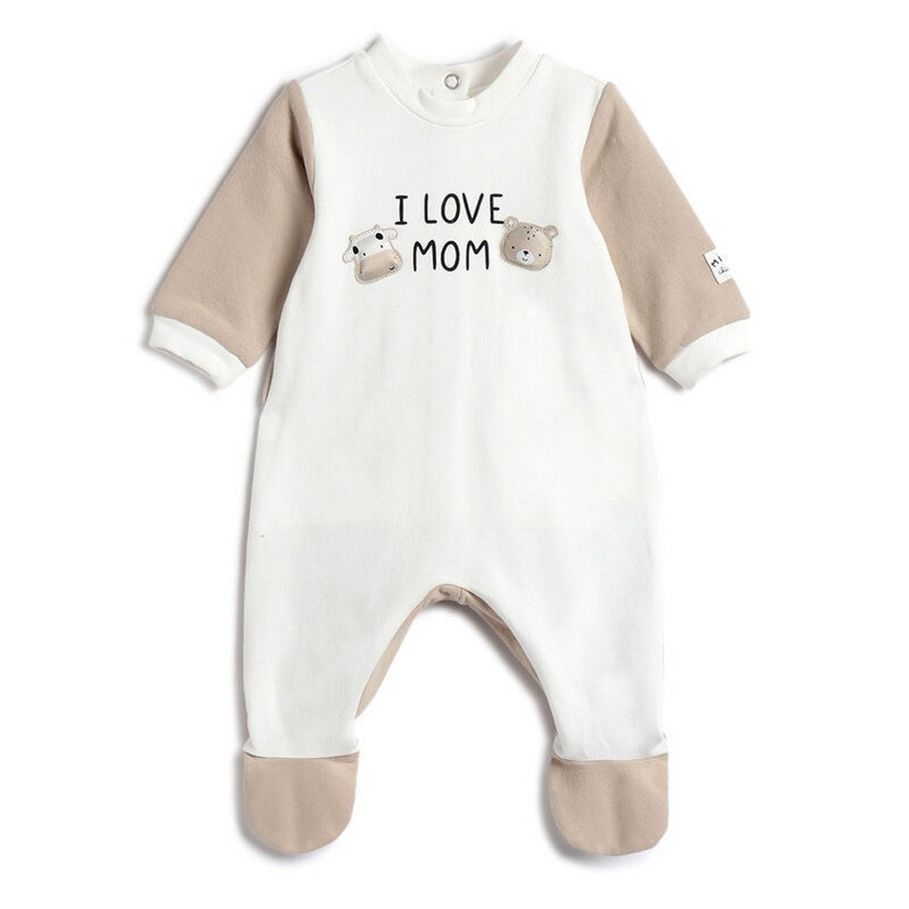 Beige Full Sleeves Footsie