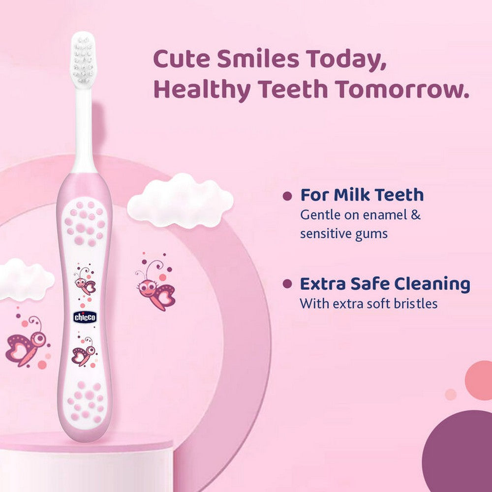 Pink Ultra Soft Bristles Honey Bee Printed Toothbrush