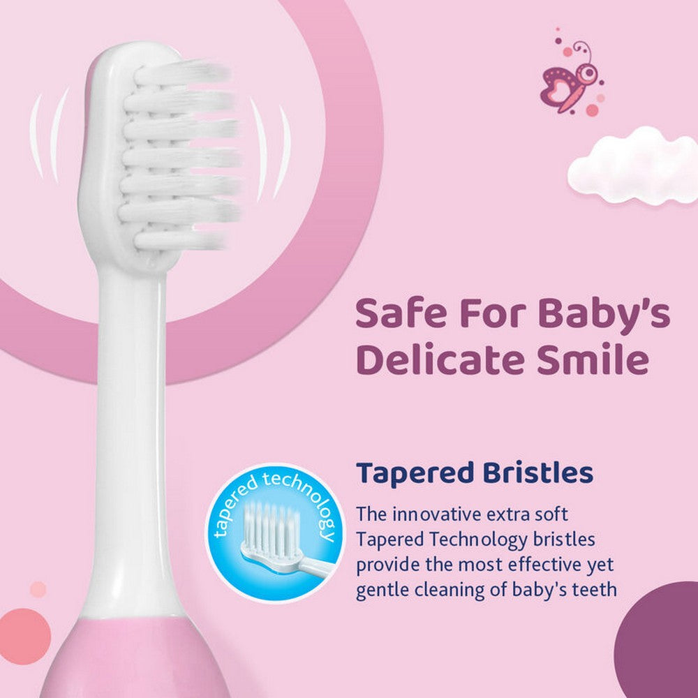 Pink Ultra Soft Bristles Honey Bee Printed Toothbrush