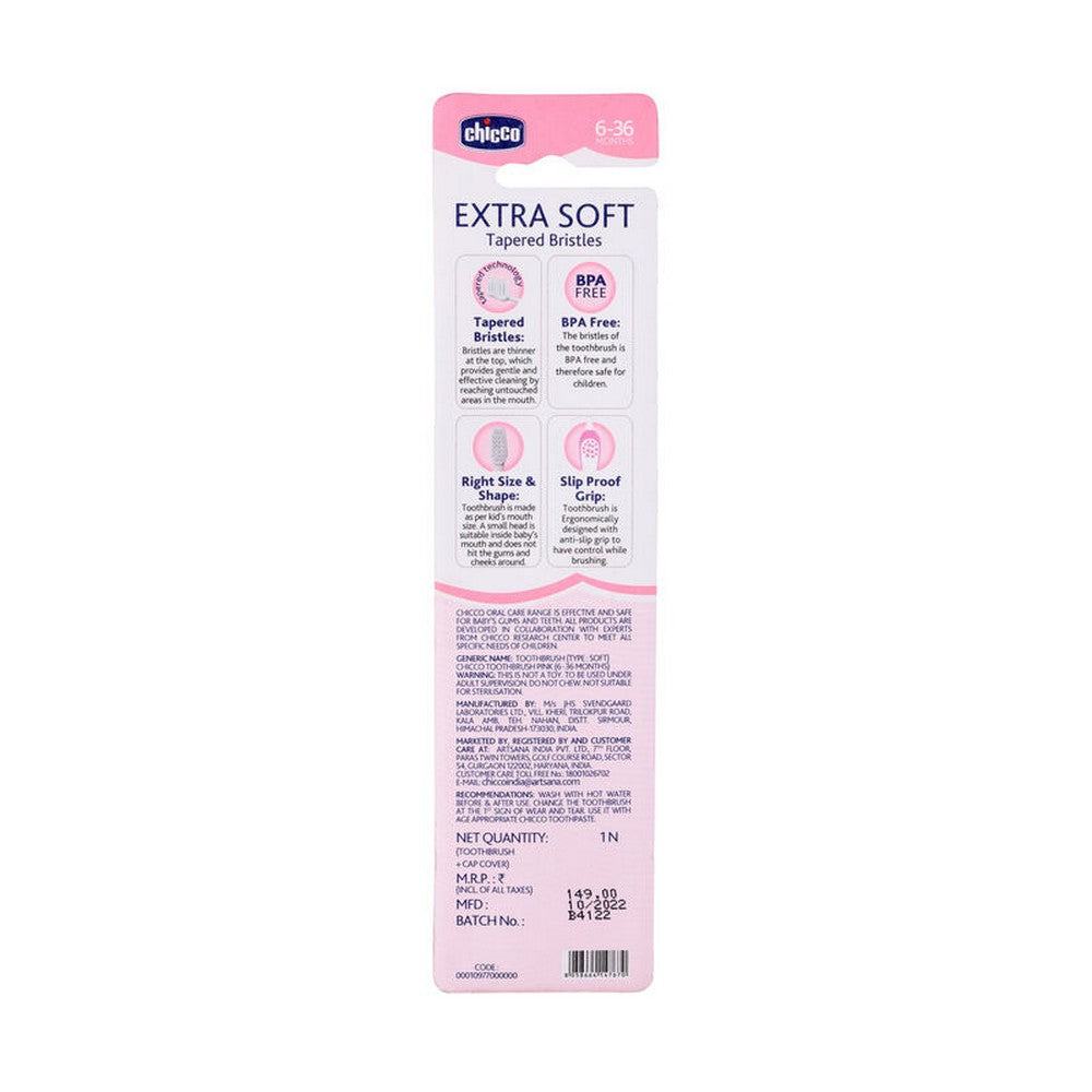 Pink Ultra Soft Bristles Honey Bee Printed Toothbrush