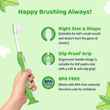 Load image into Gallery viewer, Blue &amp; Green Animal Theme Toothbrush With Cover
