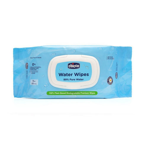 Chicco Water Wipes 99% Pure Water- 72 Pieces