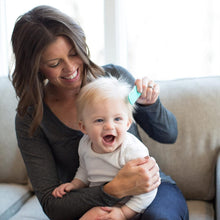 Load image into Gallery viewer, Green Baby Care Kit With Soft Bristle Brush, Gentle Comb, Nasal Aspirator &amp; Scissors
