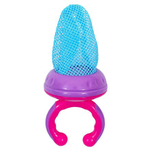 Load image into Gallery viewer, PInk Fruit And Food Nibbler 2 In 1 With Mesh &amp; Silicone Sac
