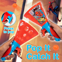 Load image into Gallery viewer, Red Spider Man Printed Click &amp; Catch Twin Ball Game
