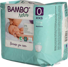 Load image into Gallery viewer, Size 0 Bambo Nature Diaper - 24 Pieces(0-3 kg)
