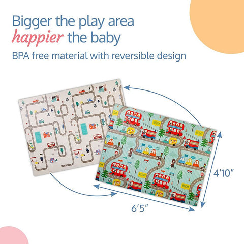 Cityscape Double Sided Water Proof Baby Play Mat