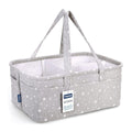 Pink And Grey Baby Diaper Caddy Organizer