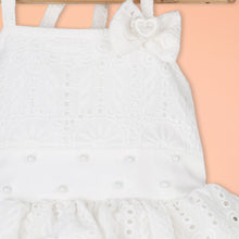 Load image into Gallery viewer, White Layered Broderie Cotton Dress
