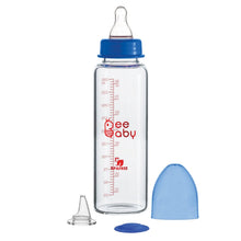 Load image into Gallery viewer, 2 in 1 Slim Neck Glass Feeding Bottle- 250ml
