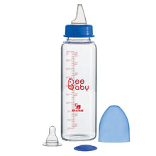 Load image into Gallery viewer, 2 in 1 Slim Neck Glass Feeding Bottle- 250ml
