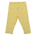 Cotton Printed Leggings- Grey, Pink & Yellow