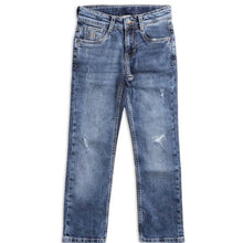 Load image into Gallery viewer, Denim Whiskered Relaxed Fit Jeans
