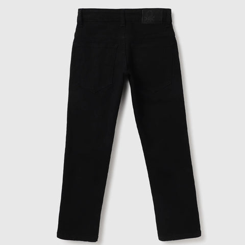 Black Solid Slim Fit Jeans