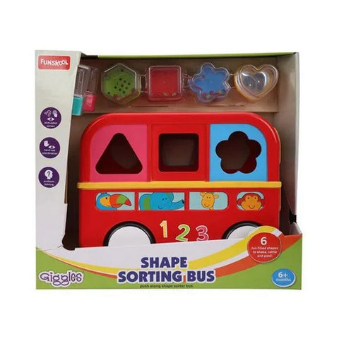 Red Giggles Shape Sorting Bus Toy
