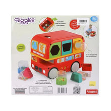 Load image into Gallery viewer, Red Giggles Shape Sorting Bus Toy
