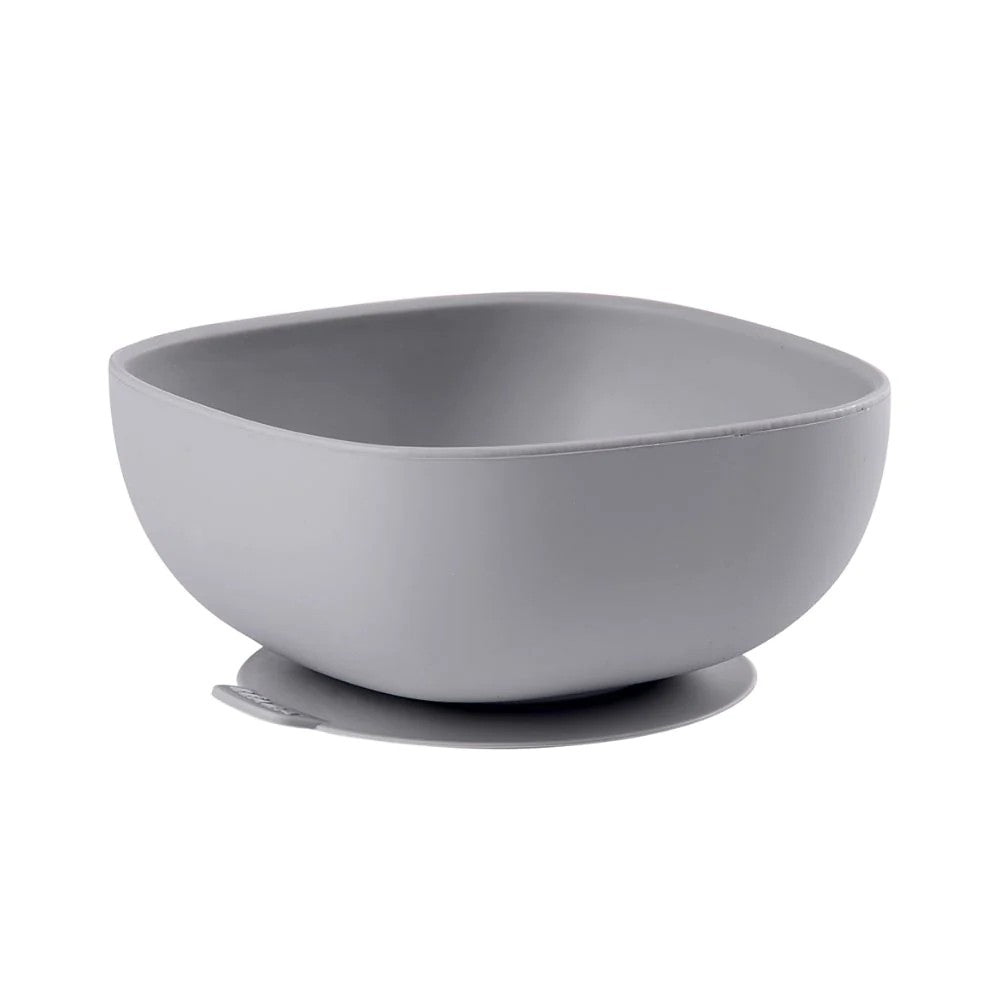 Grey Silicon Suction Bowl