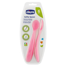 Load image into Gallery viewer, Chicco Soft Silicone Spoon Pack Of 2 - Pink
