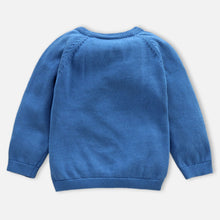 Load image into Gallery viewer, Blue Animal Theme Sweater With Striped Bottom
