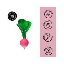 Load image into Gallery viewer, Ramona The Radish Natural Rubber Teether
