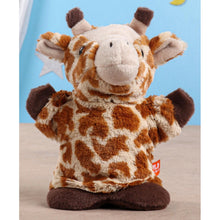 Load image into Gallery viewer, Brown Giraffe Shaped Hand Puppet
