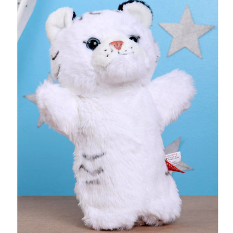 White Animal Face Hand Puppet