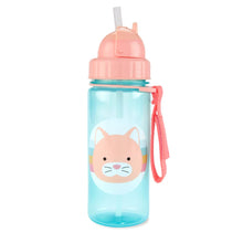 Load image into Gallery viewer, Blue Cat Theme Skip Hop Zoo Straw Bottle
