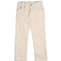 Beige Mid Rise Relaxed Fit Jeans