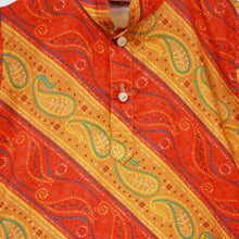 Load image into Gallery viewer, Orange Paisley Printed Kurta With Pajama
