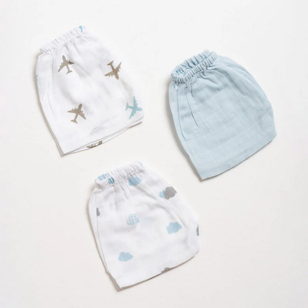 Dream Big Theme Muslin Shorts - Pack Of 3