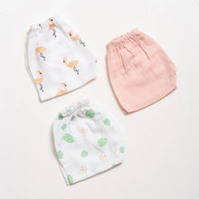 Load image into Gallery viewer, Tropical Flamingo Theme  Muslin Shorts - Pack Of 3
