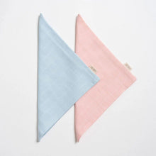 Load image into Gallery viewer, Pink And Blue Muslin Washcloth - Pack Of 2
