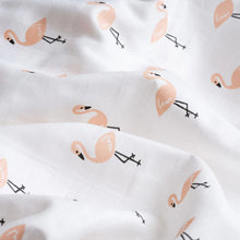 Load image into Gallery viewer, Flamingo Theme Muslin Swaddle
