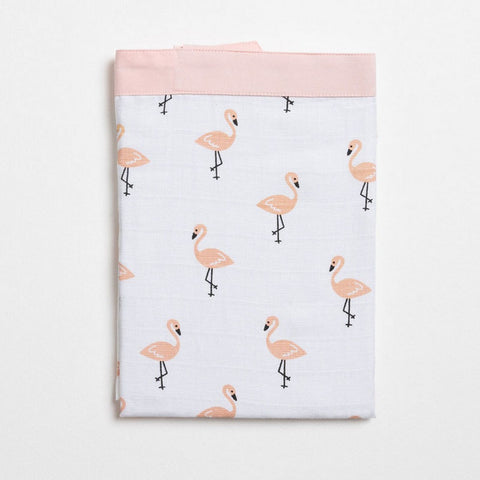 Pink Tropical Flamingo Printed Nursing Apron