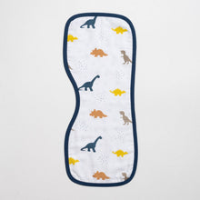 Load image into Gallery viewer, Navy Blue Little Dino Printed Burp Cloth
