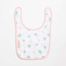 Load image into Gallery viewer, Pink Tropical Flamingo Printed Classic Muslin Bib
