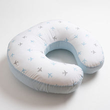 Load image into Gallery viewer, Blue Airplane Printed Nursing Pillow
