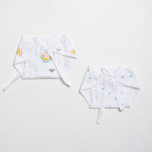 Load image into Gallery viewer, White Follow The Rainbow Theme Nappy Pack Of 2
