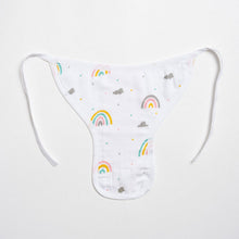 Load image into Gallery viewer, White Follow The Rainbow Theme Nappy Pack Of 2
