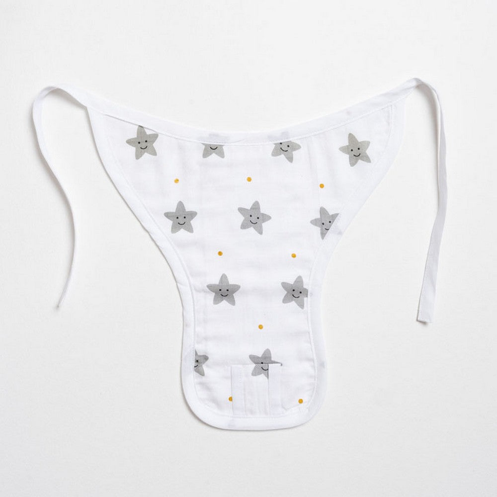 Mint Green Smiley Star Printed Nappy Pack Of 2