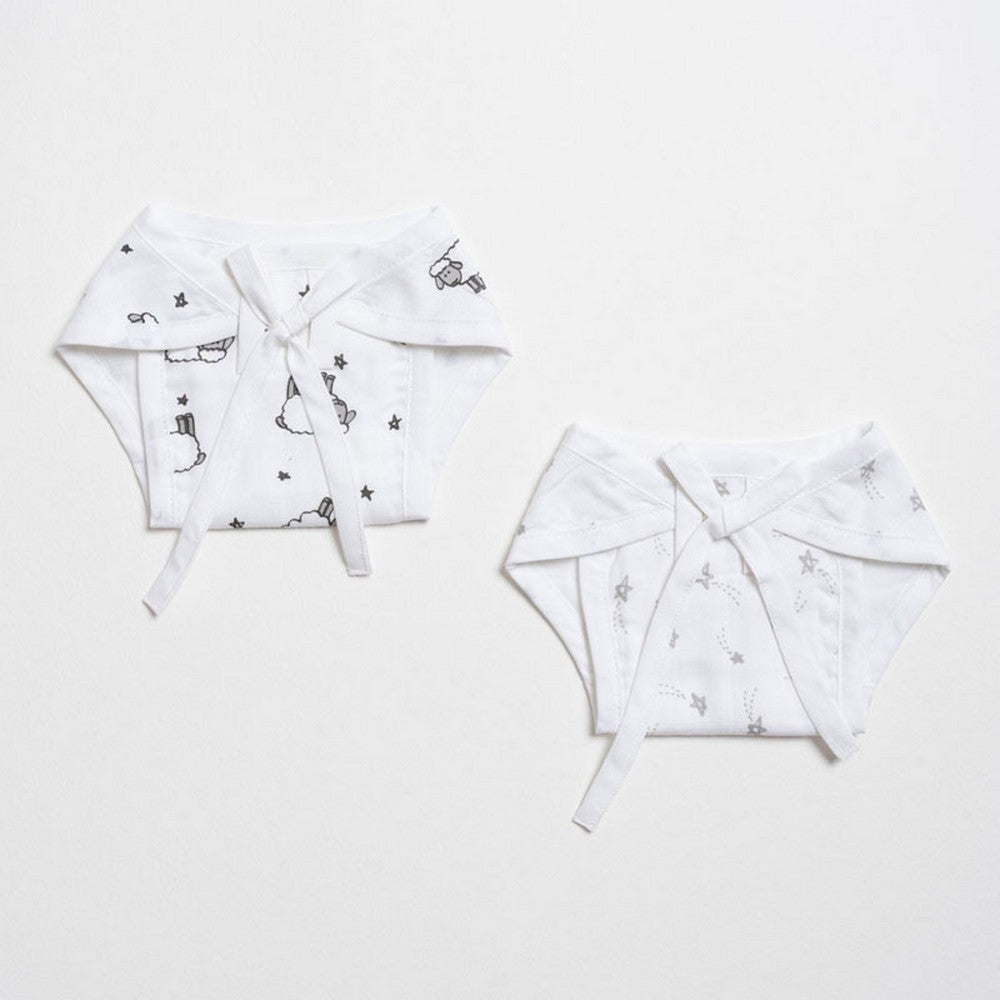 White Sheep Printed Nappy Pack Of 2
