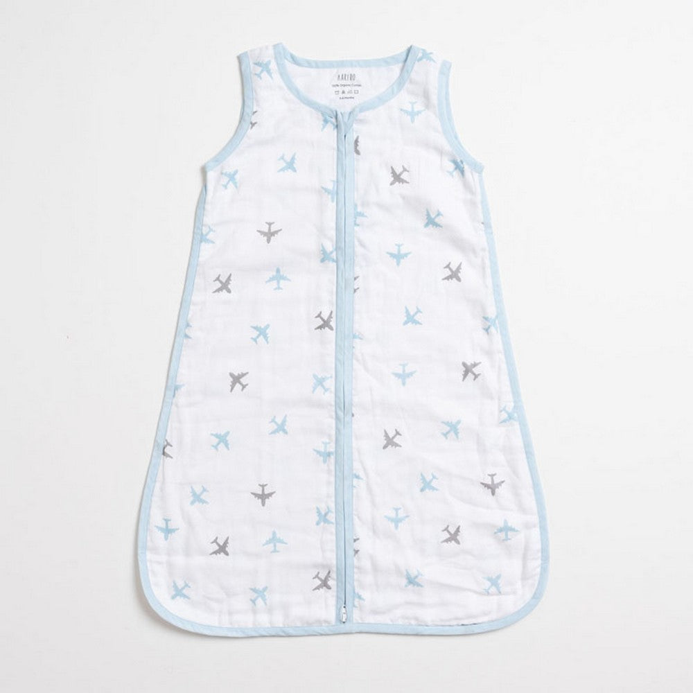 Blue Airplane Theme Sleeping Bag