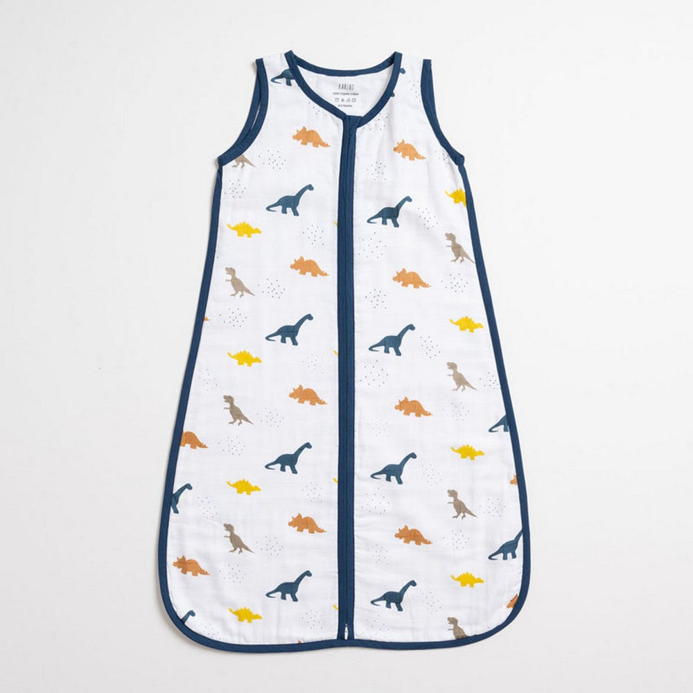 Navy Dino Printed Sleeping Bag