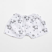 Load image into Gallery viewer, White Sheep Printed Muslin Shorts Pack Of 2
