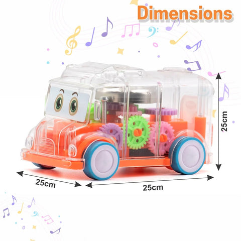 Transparent Gear Bus (Color May Vary)