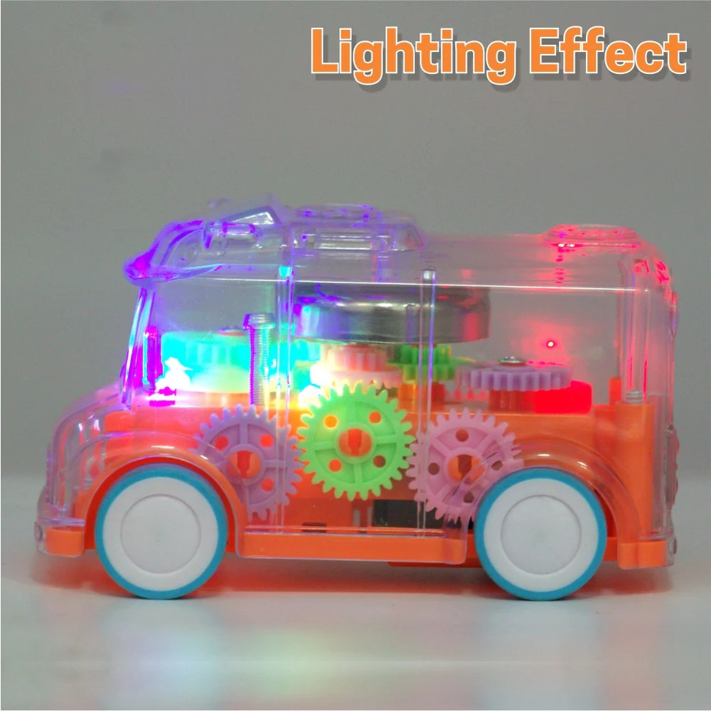 Transparent Gear Bus (Color May Vary)