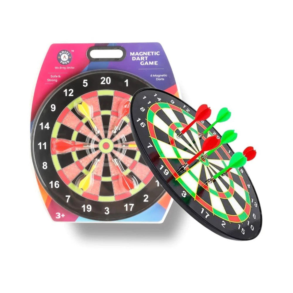 Magnetic Dartboard With 6 Darts