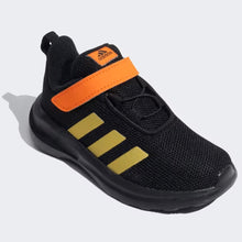Load image into Gallery viewer, Black &amp; Blue Adidas Velcro Closure Sneakers

