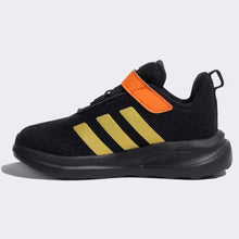 Load image into Gallery viewer, Black &amp; Blue Adidas Velcro Closure Sneakers
