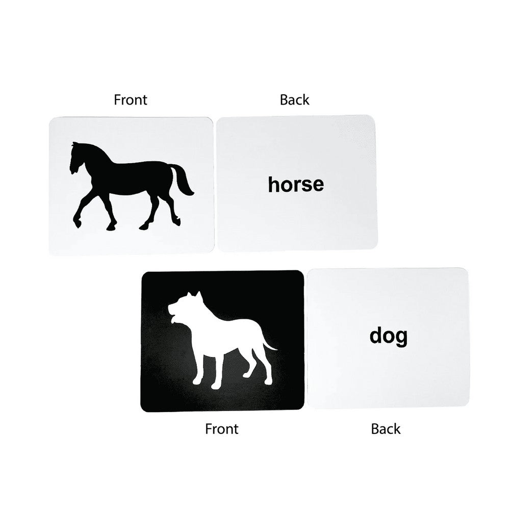 Quantum Animals Flashcard Black & White